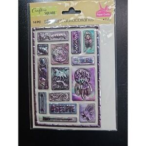 Crafters Square Dream Puffy Stickers Vintage Look Sticker